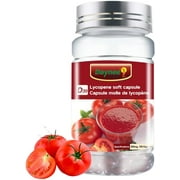 Lycopene Capsules - Natural Tomato Extract 500mg for Prostate and Heart Organic Complex Formula Supplement - 100 Softgels Gluten-Free, Non-GMO