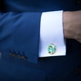 thumbnail image 4 of Turtle Men's Stainless Steel Cufflink Set for Formal Attire, Wedding, Business Meeting, 4 of 6