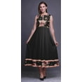 thumbnail image 2 of Bimba Black Floral Anarkali Dress For Women Indian Ethnic Printed Kurti Long Kurta Party Dress Large, 2 of 6