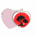 thumbnail image 1 of Resumen patrón de cepillo de Japón Bolsa de viaje Mirror maquillaje corazón rosa, 1 of 4