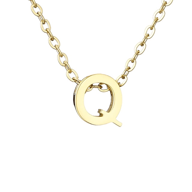 Delicado collar de oro para las mujeres lindo nombre de la letra gargantilla collares para niñas joyas