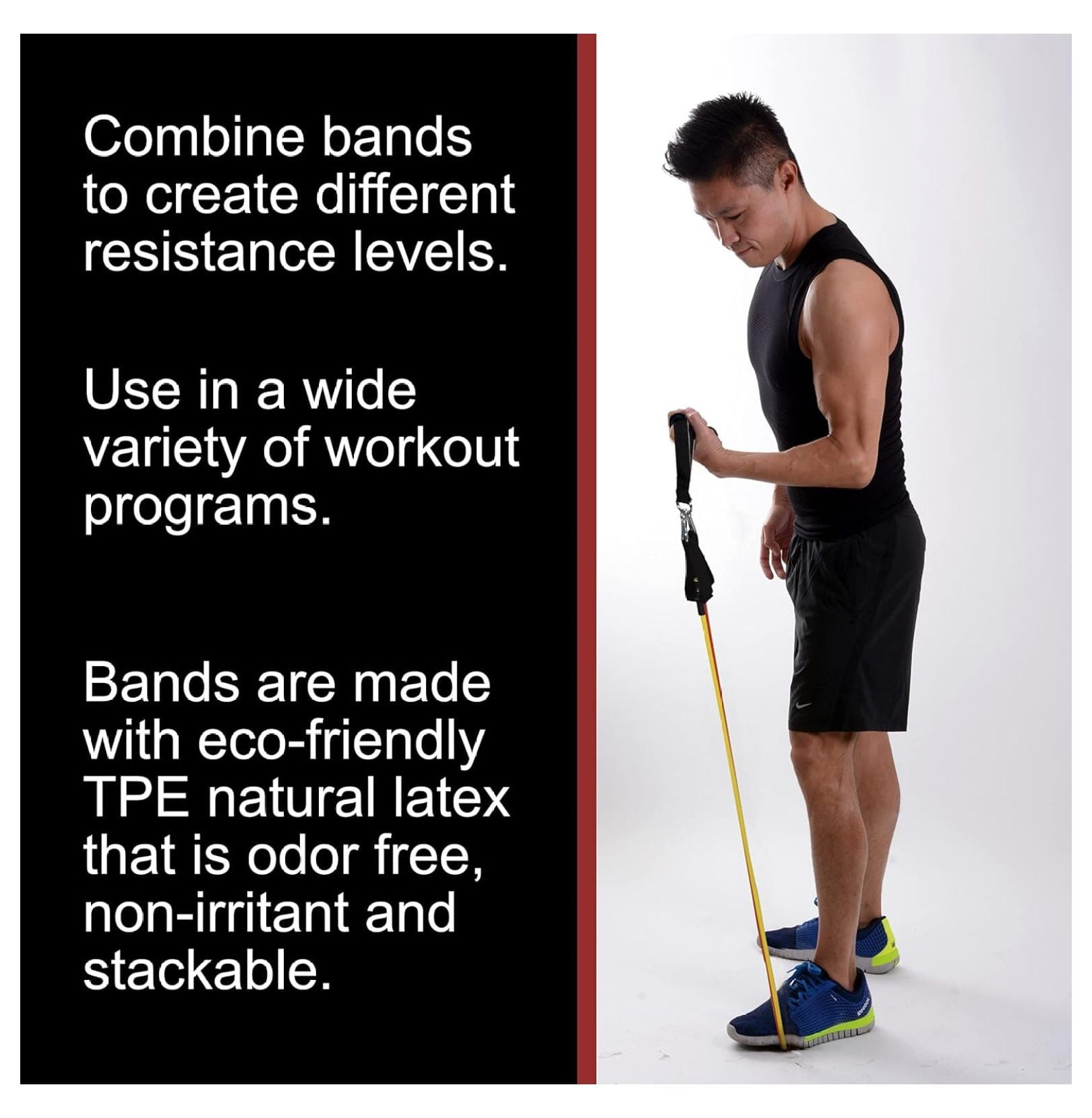 BodyForge Resistance Bands, Exercise Bands，Resistance Bands for Working Out, Work Out Bands with Handles for Men and Women Fitness, Strength Training Home Gym Equipment