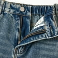 thumbnail image 6 of mgoYE Kids Jeans Girls Girl's Ripped Flare Bell Bottom Jeans High Waist Denim Pants with Pockets Baggy Jeans for Girls(Blue,14-15 Years), 6 of 9