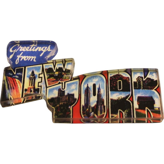 New York Acrylic Postcard Magnet