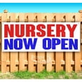 thumbnail image 1 of Nursery Now Open 13 oz Vinyl Banner With Metal Grommets, 1 of 4