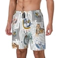 thumbnail image 1 of Balery Cute Colorful Animal Bañador para hombre, shorts de playa de secado rápido con entrepierna y forro de compresión-Medium, 1 of 6