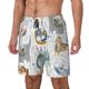 thumbnail image 1 of Fotbe Cute Colorful Animal Traje de Baño para Hombre – Shorts de Natación de Secado Rápido con Forro y Bolsillos-Small, 1 of 6