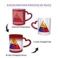 thumbnail image 3 of Taza de café de cerámica para veteranos de la 4.ª División Blindada del ejército de EE. UU., taza de té mágica para la oficina, hogar, taza de cielo estrellado que cambia de color sensible al calor,, 3 of 5