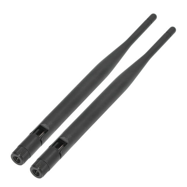 Omnidirectional Antenna, Horizontal Vertical 5dBi Heat Resistant 90° Rotation Full Band Antennas Waterproof 2Pcs With SMA Male For Smart Home