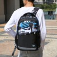 thumbnail image 4 of Mochila para hombre, mochila para estudiantes de secundaria, mochila para computadora, resistente al desgaste y con reducción de carga, luminosa, 4 of 4