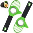 thumbnail image 1 of Couteau à Avocat Couteau à éplucher l'avocat/Éplucheur 3 en 1 / Convient pour Le Tranchage de Fruits de Cuisine （2 Pièces）, 1 of 5