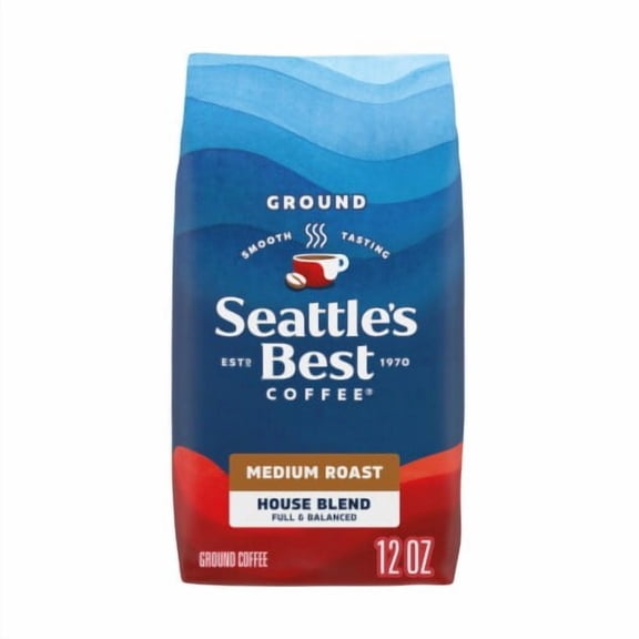 Pack of 2 - Seattle's Best Coffee House Blend Medium Roast Ground Coffee 12 oz Packaging May Vary