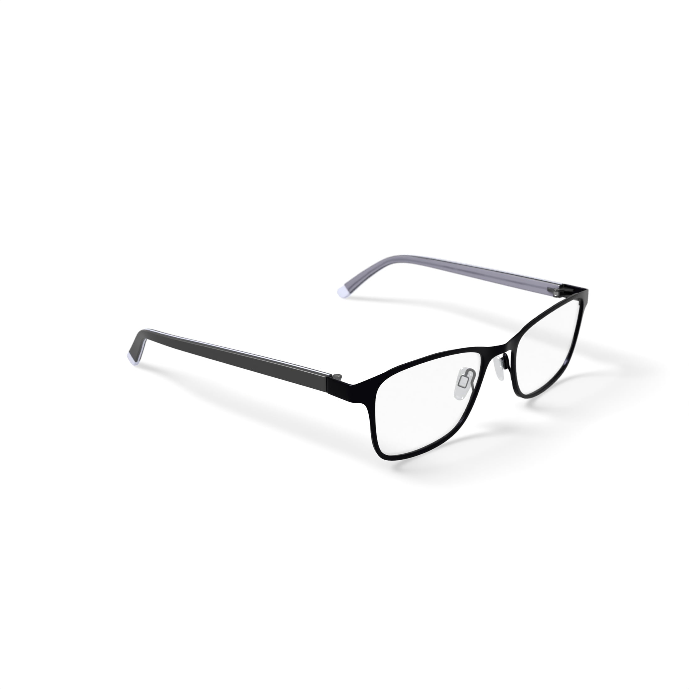 Walmart Women's Rx'able Eyeglasses, WM200951-1, Black, 51-17-135