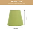 thumbnail image 2 of Raindrops Retro Small Lampshade with E14 Socket, Light Green Fabric, 1 Piece Decorative Table Lamp Accessory, 2 of 7