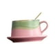 thumbnail image 4 of Taza de café de cerámica de 280 ml para cenas, regalos de cumpleaños para adultos Rosa, 4 of 9