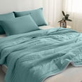 thumbnail image 5 of Ultra Soft Lightweight Quilted Cooling Summer Blanket,Breathable Thin Throw Blanket for Couch Bed Sofa,All Season Cozy Nap Blanket for Kids Adults,Ideal for Travel Home office, 5 of 7