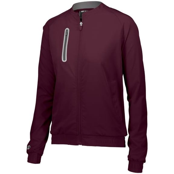 Holloway Sportswear L Womens Weld Jacket Maroon 229743