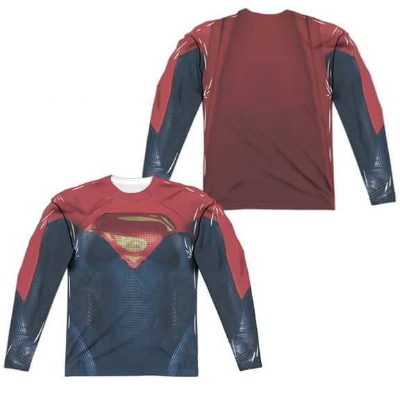 The Flash Superman Uniform Costume Unisex Adult Long-Sleeve Sublimated Halloween Costume T Shirt