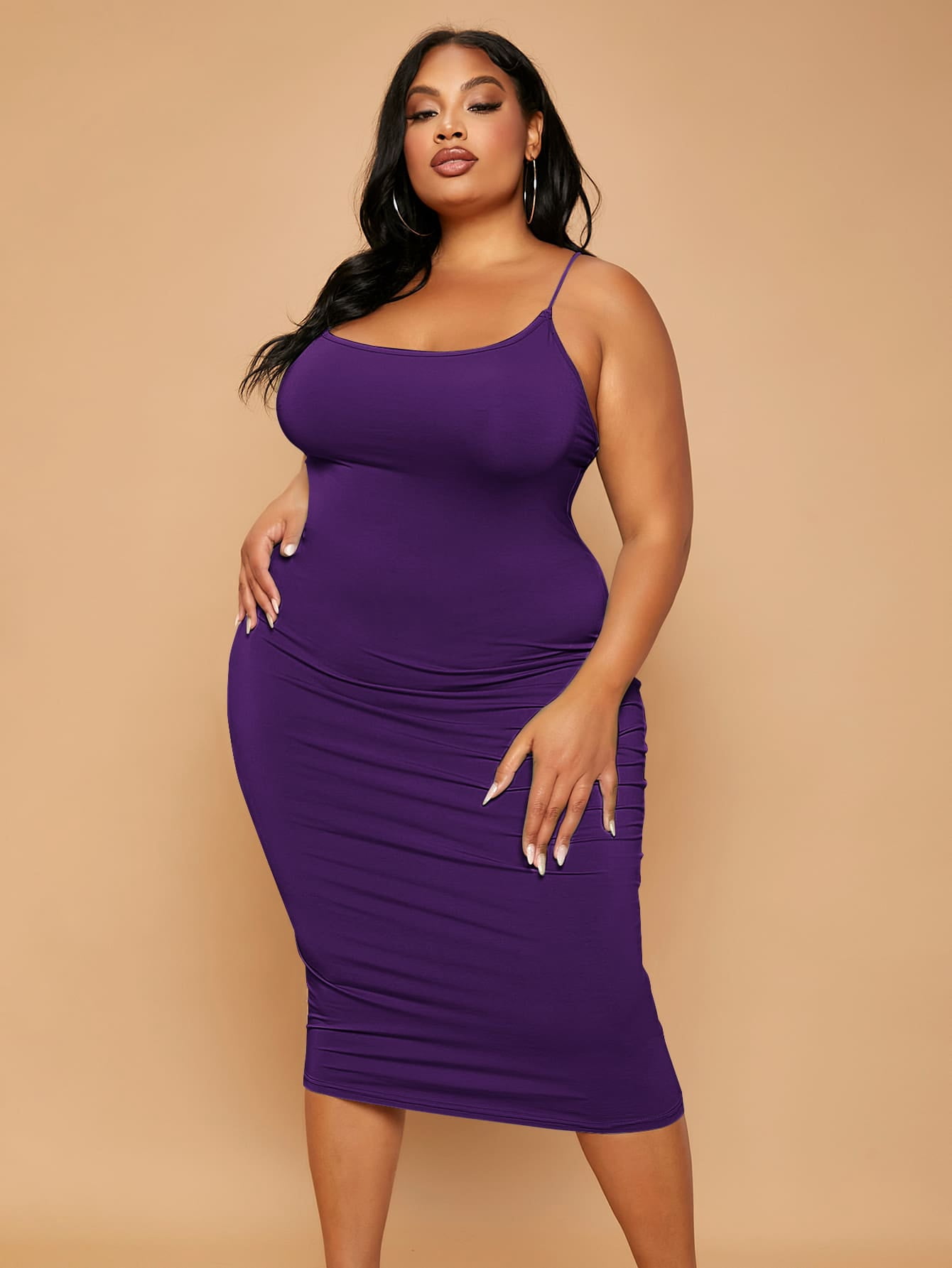 Bodycon Dress A220503N Violet Purple 