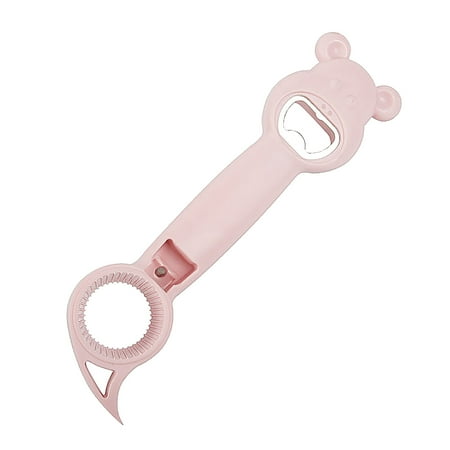 

JeashCHAT Jar Opener 4 in 1 Multifunctional Can Opener Bottle Kitchen Tool for Jelly Jars Wine Beer and other Bottle to Protect the Nail Use Kitchen Accessories
