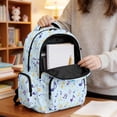 thumbnail image 5 of SEANATIVE 17 Inch School Bag for Kids Teens Stylish Girls Boys Backpack Book Bag Laptop Backpack for Elementary Middle High School Students, Cartoon Axolotl Guitar Musical Note Blue, 5 of 7