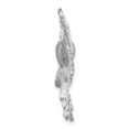 thumbnail image 2 of 14k White Gold Solid WG Polished Diamond-cut Eagle Charm Pendant, 2 of 7