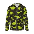 thumbnail image 2 of Lsque Cute Cartoon Dinosaurs UPF 50+ Lightweight Sun Protection Men's Women's Long Sleeve Shirt, Hoodie Performance -Medium, 2 of 9