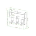 thumbnail image 6 of Walker Edison 40" Engineered Wood Storage Shelf in White Frame with English Oak, 6 of 6
