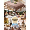 thumbnail image 5 of Chocolate Ombre Table Cloth, Modern Gradient Abstract Art Waterproof Tablecloth for Rectangle Tables, Reusable Washable Fabric Table Cover for Restaurant Kitchen Dining Tables 54"x108", 5 of 6