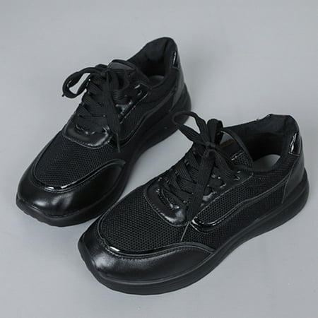 

Women‘s Running Sports Shoes Mesh Lace Up Platform Casual Sneakers