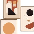 thumbnail image 4 of IDEA4WALL 3 Piece Framed Canvas Wall Art for Living Room, Bedroom Mattis and Brutalist Canvas Prints for Modern Home Decoration Ready to Hang, 4 of 5