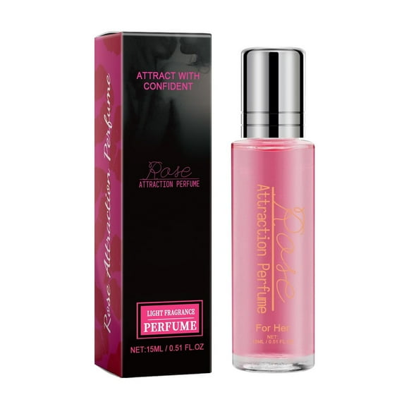 Women Pheromone Perfume Rose Pheromone Perfume Sweet Lasting Roller Pheromone Perfume Oil Attracts Male Perfume,15ML