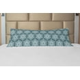 thumbnail image 1 of Abstract Body Pillow Case Cover with Zipper, Growth Rings Themed Bullseye Style Hand Drawn Circles and Hexagons, Decorative Accent Long Pillowcase, Dark Teal and Pale Blue, by Ambesonne, 1 of 1