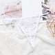thumbnail image 2 of Gibobby Ropa interior sexy para mujer Tangas de encaje para mujer, ropa interior sin costuras, espalda en T, bragas transparentes, bragas de Tanga sin costuras(Blanco,Talla única), 2 of 4