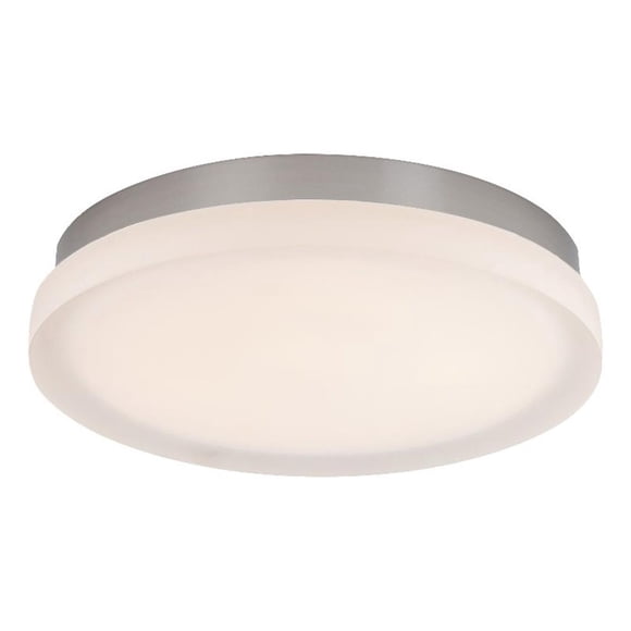 WAC Lighting Tranche 11 Pouces LED 2700K Aluminium Rond Montage Affleurant en Nickel Brossé