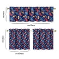 thumbnail image 6 of Baby Dinosaur Kitchen Curtains - 3 Piece Cute Cartoon Dino Pattern, Watercolor Hand-Drawn Design, Semi-Sheer Farmhouse Tier Window Panels, 6 of 6