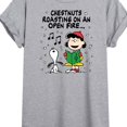 thumbnail image 3 of Peanuts - Lucy Snoopy Christmas Carol - Women's Oversized Graphic T-Shirt, 3 of 6