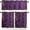 Gold Purple, variant on Purple Starry Sky Kitchen Curtains and Valances Set, Galaxy Star Rod Pocket Window Valance 18 Inch Fantasy Romantic Window Curtain Panels for Living Room Bedroom Laundry, 27.5x36in, 3 Pieces