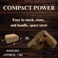 thumbnail image 6 of Natural  Hardwood Fire Logs TWS-10 Compressed  Sawdust Blocks, Long Burn High Heat Low Ash for Fireplace, Wood Stove, Fire Pit, 6 of 6