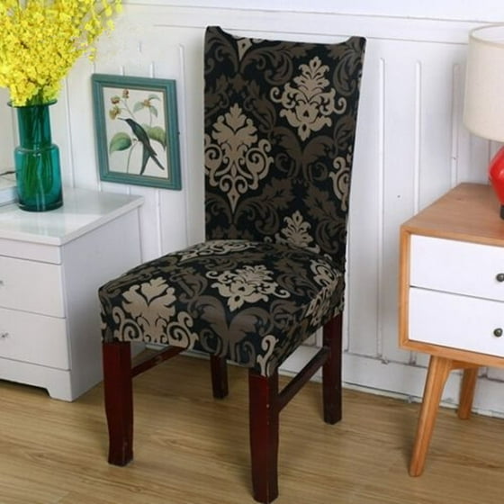 Hot Chair Covers Soft Spandex Fit Stretch Short Dining Room Hot Chair Covers Soft Spandex Fit Stretch Short Dining Room With Printed Pattern Banquet Seat Protector Slipcover For Hone Party Hotel