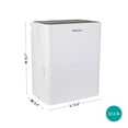thumbnail image 2 of Hisense 35 Pint 3000 Sq. Ft. Compact Dehumidifier in White - Slide-Out Bucket, Energy Star, ADH35K26, 2 of 5