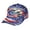 Blue, variant on HEWANG Women’s Mommin Trucker Hat – Vintage Two-Tone Ponytail Baseball Cap, Embroidered Adjustable Hat, Great Gift for Mom & Women