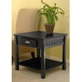 thumbnail image 2 of Pemberley Row Solid Wood Black End Table Rectangular Drawer Storage 22.05" Unassembled, 2 of 7