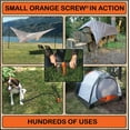 thumbnail image 6 of Orange Screw: The Ultimate Ground Anchor | Small 4 Pack | Made in USA (Black Edition), 6 of 7