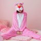 thumbnail image 3 of Pijamas de una pieza para adultos, ropa de dormir cálida de franela, mono de Cosplay de animales, disfraz para mujeres, niñas y adolescentes, rosa y dulce, 3 of 3
