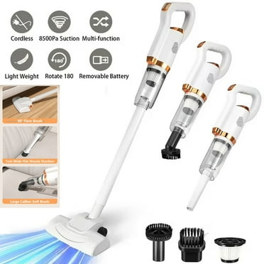 HQinX Cordless Vacuum Cleaner, 2-in-1 Detachable Stick Vacuum Cleaner,Powerful Suction, Rechargeable, Lightweight, for Hardwood Floors, Pet Hair, and Short Pile Carpets