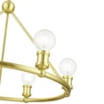 thumbnail image 6 of 47166-12 Livex Lighting Lansdale - 6 Light Chandelier In Transitional Style-19.5 Inches Tall and 25 Inches Wide-Satin Brass Finish    -Traditional, 6 of 13