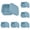 Blue, variant on Silicone Snack Containers, 1 PCS Reusable Small Containers with Lids, Leak Proof Silicone Food Storage Containers, Lunch Box for Back to School, Office, and Travel (Green)