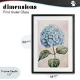 thumbnail image 4 of Stupell Industries Traditional Delicate Baby Blue Hydrangea Black Framed Print Under Glass, 14 x 20, by Petals Prints Design, 4 of 8