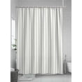 thumbnail image 5 of Shower Curtains for Bathroom-60"x72", Sage Green Striped on White Art Waterproof Bath Curtain Grommet Shower Curtain Set with Hooks, Minimalist Modern Texture Washable Bath Accessories, 5 of 6